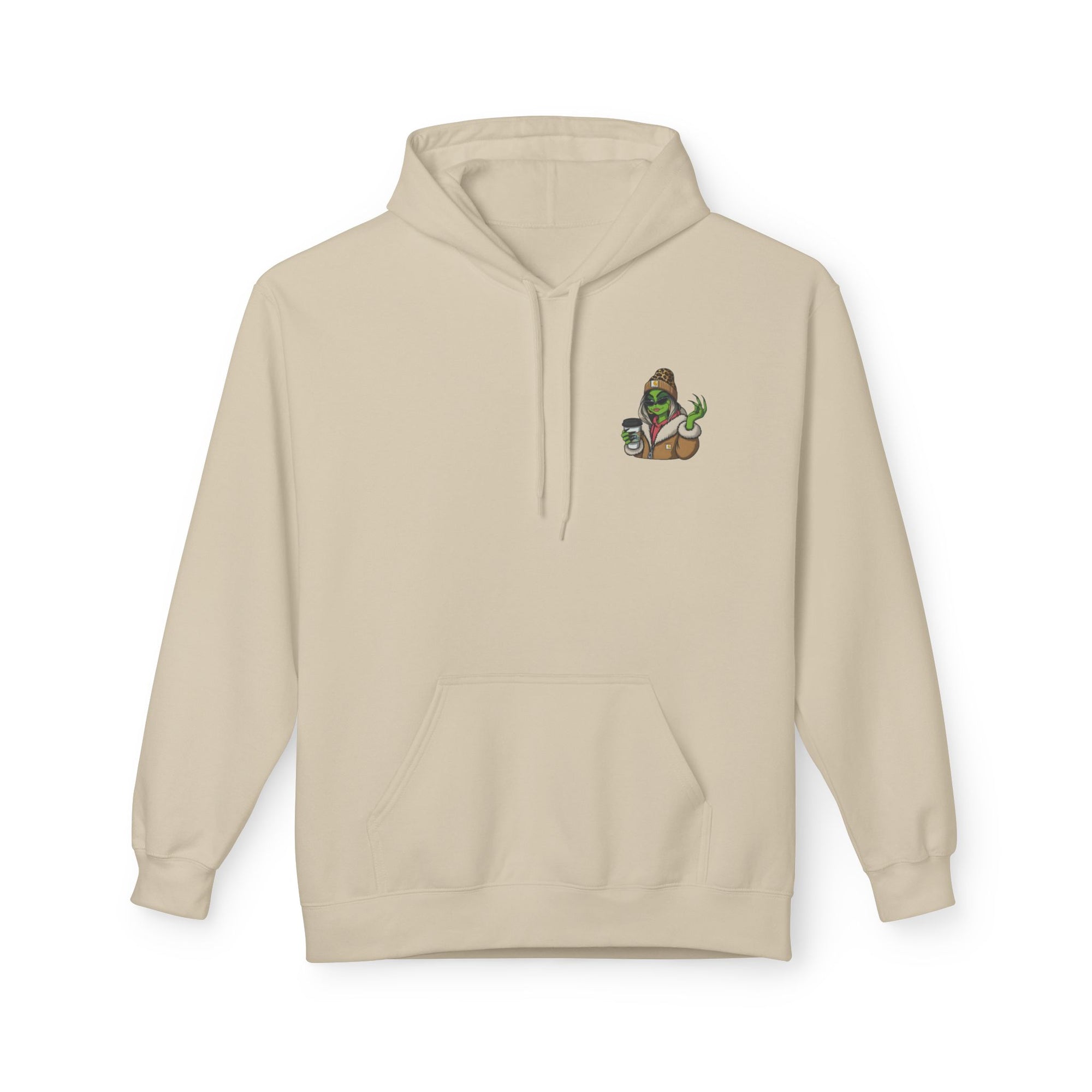 Grinch Girl Coffee Hoodie | Funny Christmas Sweatshirt