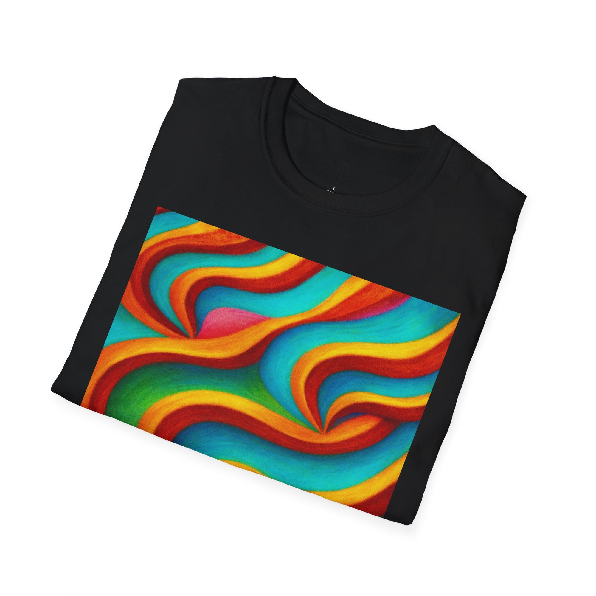 Colorful Swirl T-Shirt | Vibrant Retro Wave Tee