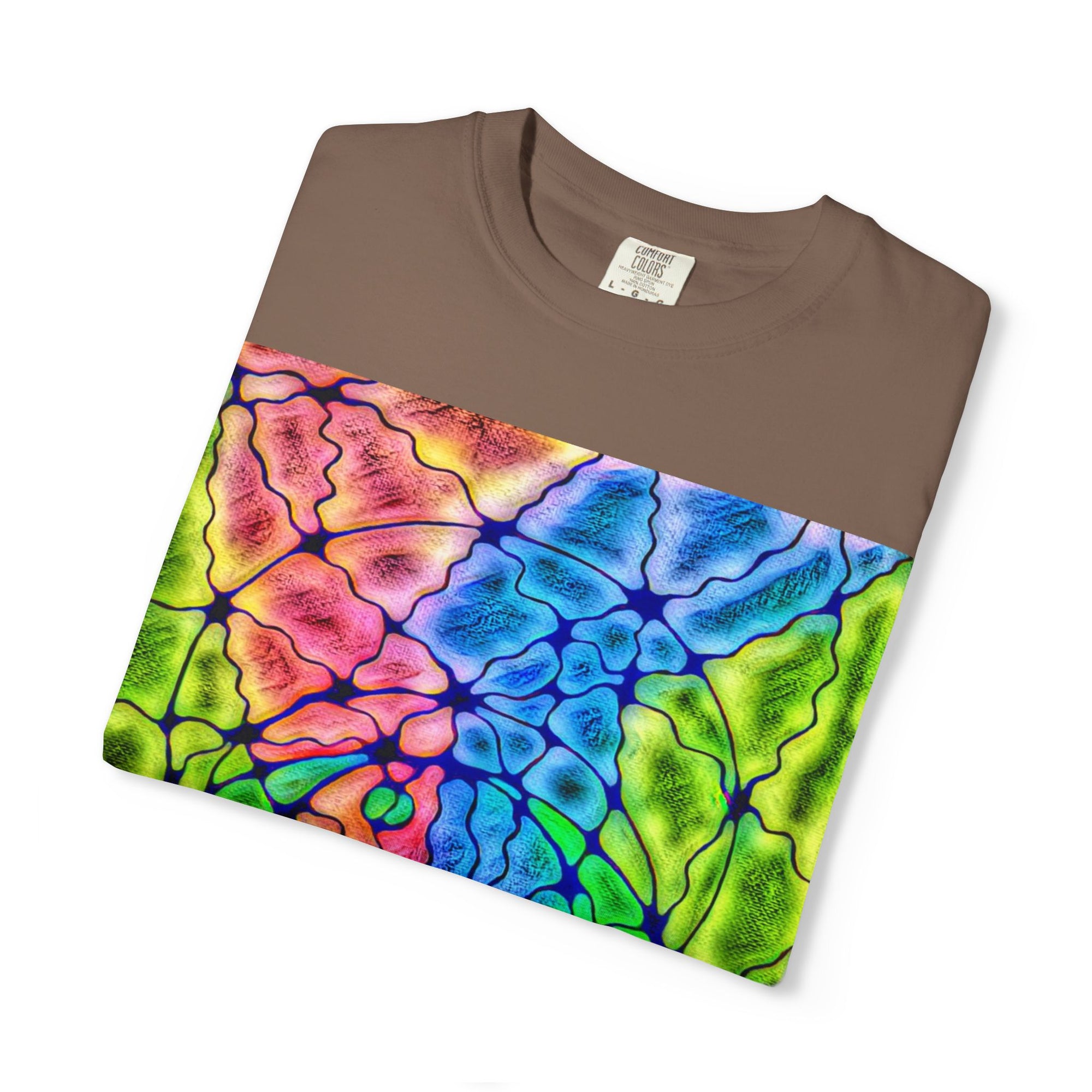 Neural Matrix Abstract Unisex Tee | Vibrant Tech Pattern Graphic Shirt | Multiple Colors
