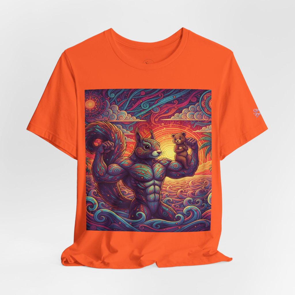 Muscular Squirrel T-Shirt | Funny Fantasy Animal Tee
