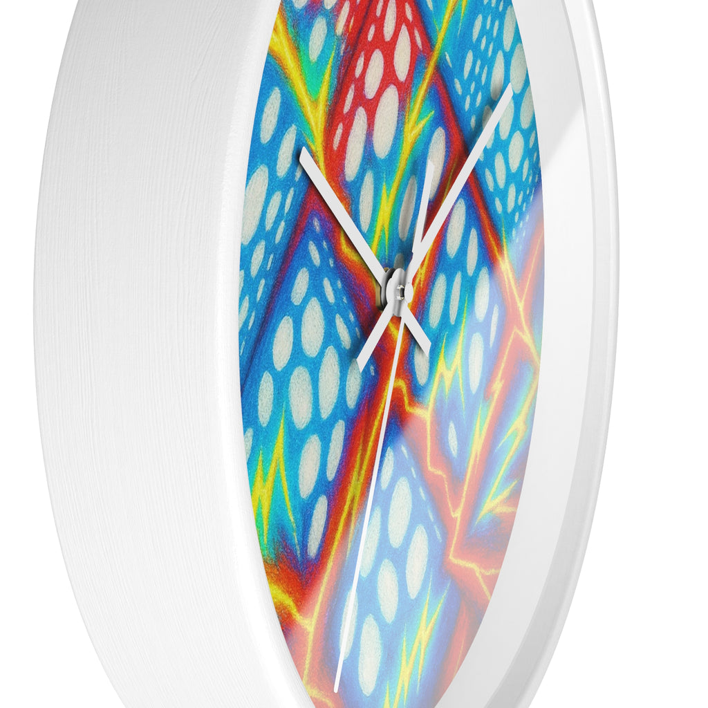Geometric Wall Clock | Colorful Cube Pattern Clock | Modern Home Decor