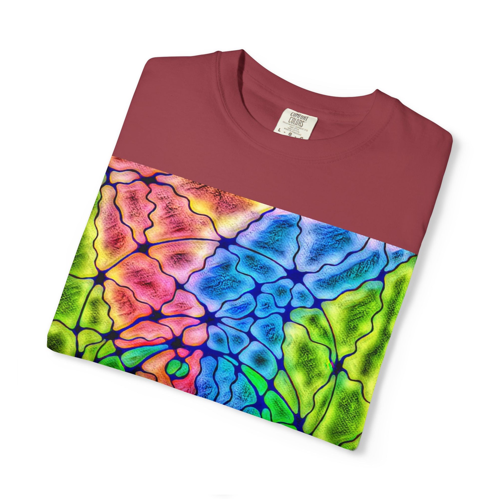 Neural Matrix Abstract Unisex Tee | Vibrant Tech Pattern Graphic Shirt | Multiple Colors
