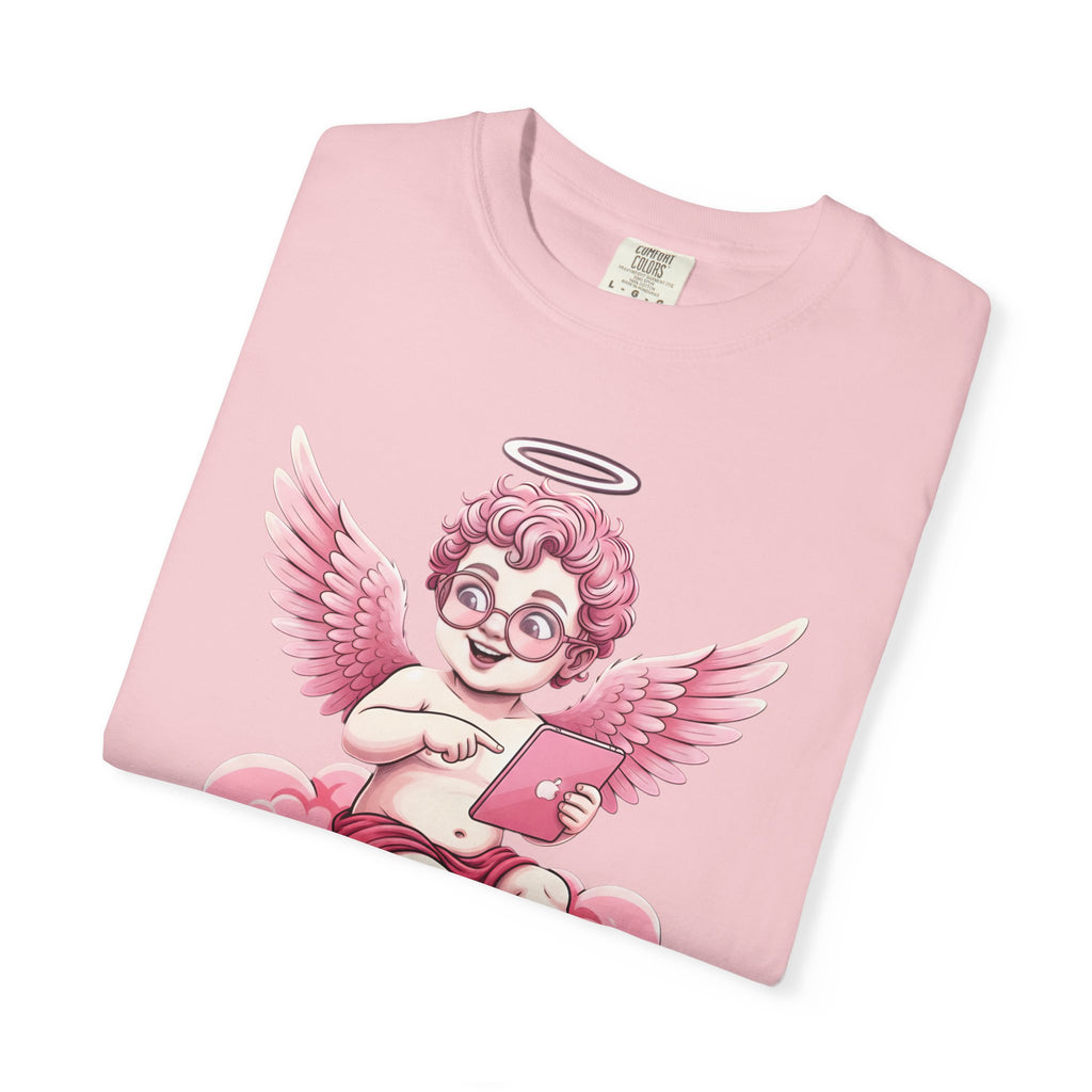 Pink Cherub Graphic T-Shirt | Vintage Cupid Art, Unisex Cotton Tee