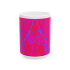 Pink Abstract Mug | Ceramic Coffee Cup | Modern Aesthetic Gift