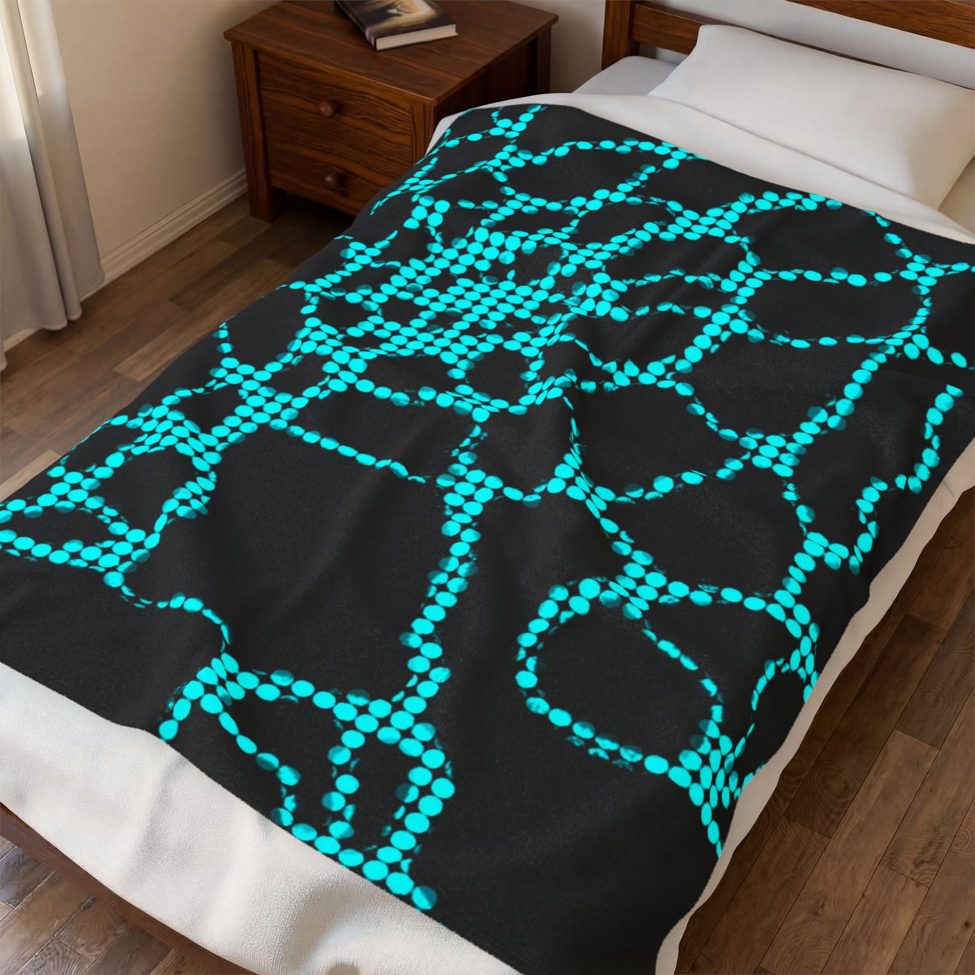 Abstract Plush Blanket | Colorful Cozy Throw | Modern Home Decor
