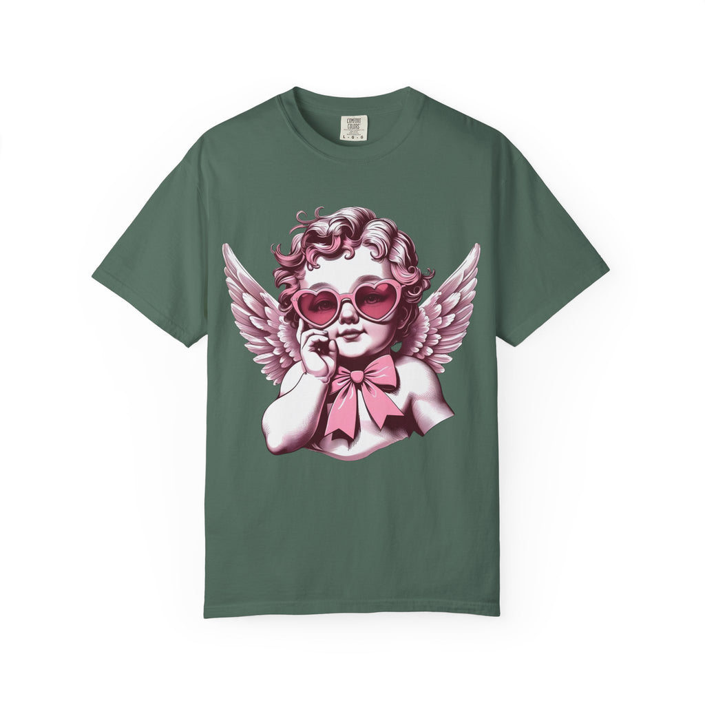 Cherub Heart Sunglasses T-Shirt | Cute Cupid Valentine Tee