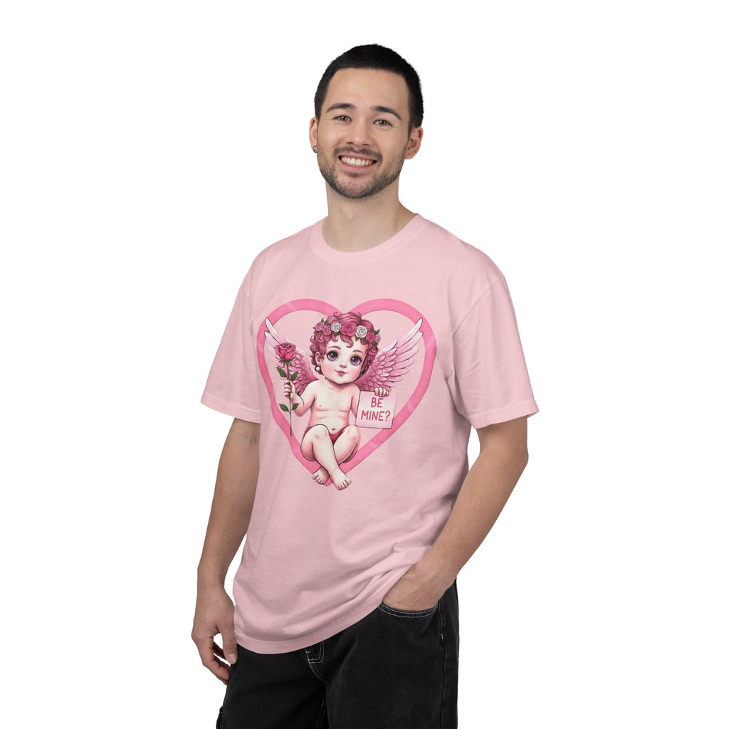 Cherub Graphic T-Shirt | Pink Cupid Heart Art Unisex Cotton Tee