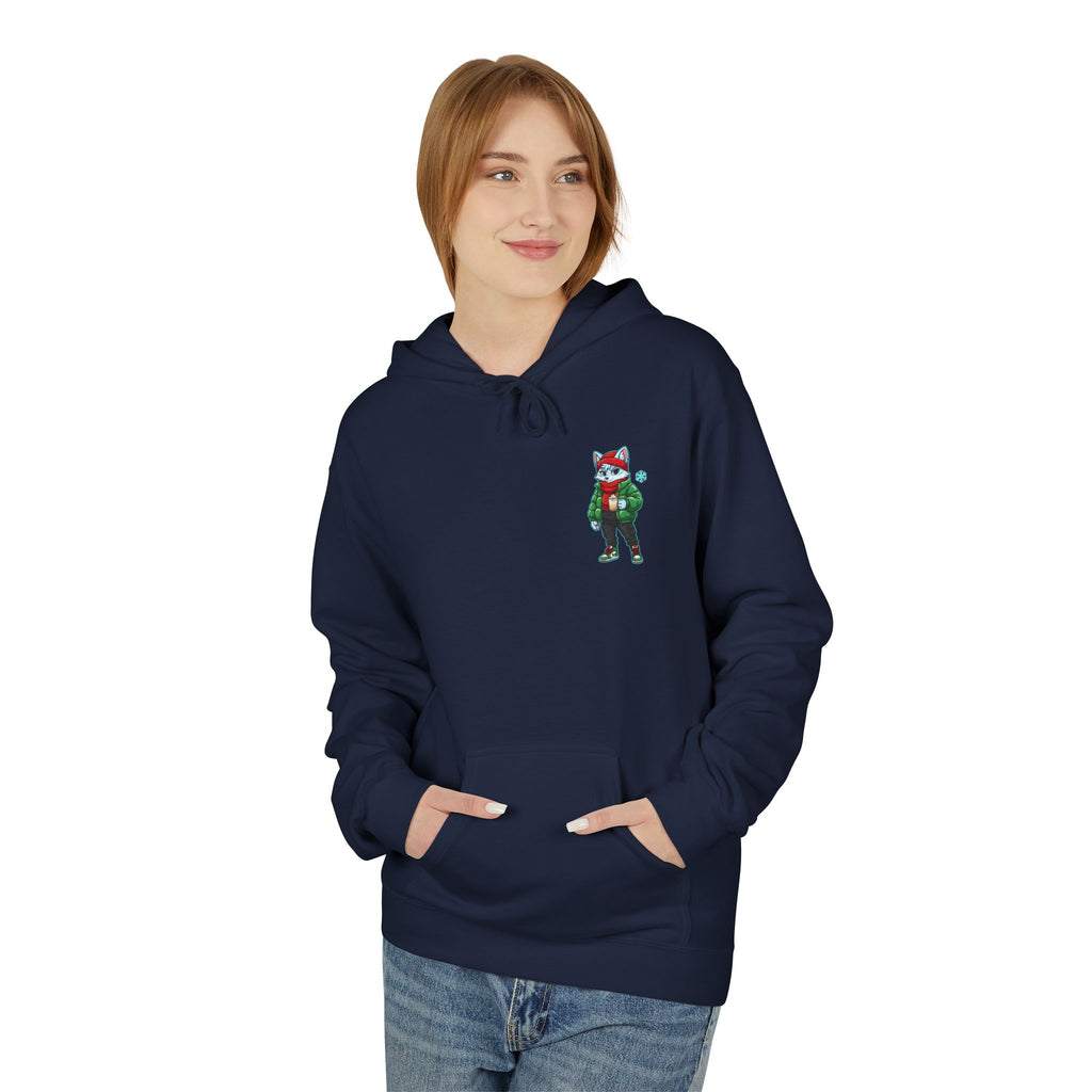 Cyber Wolf Gamer Hoodie | Cozy Christmas Sweatshirt