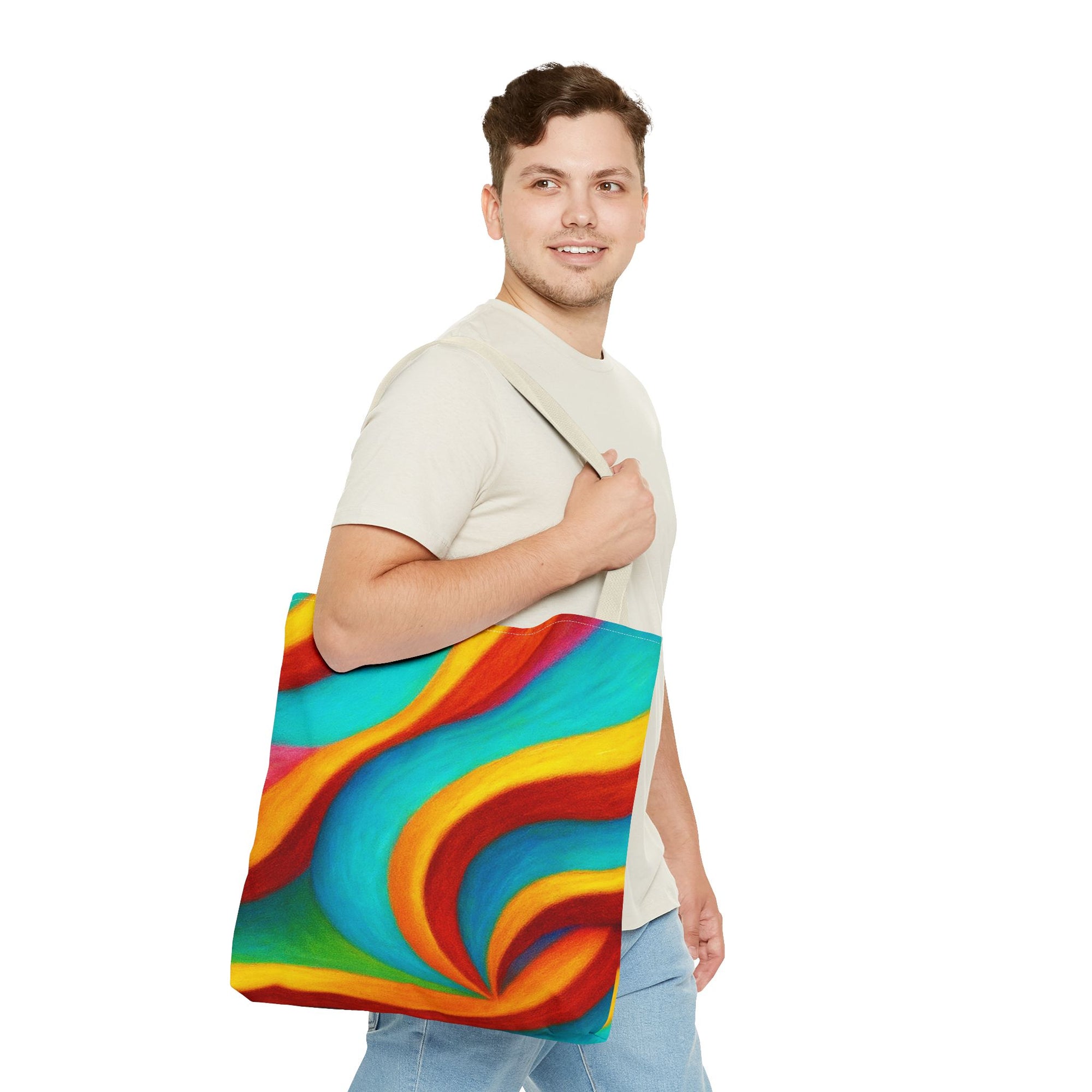 Colorful Swirl Tote Bag - Vibrant, Artful Shopping Companion for Everyday Use, Beach, Travel, Gifts, Eco-Friendly, Reusable