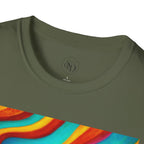 Colorful Swirl T-Shirt | Vibrant Retro Wave Tee