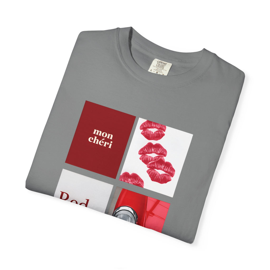 Cotton T-Shirt | Mon Chéri Aesthetic Kiss, Car Print