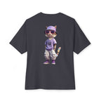Cat Streetwear Tee — Cool Cat Graphic Oversized Boxy T‑Shirt