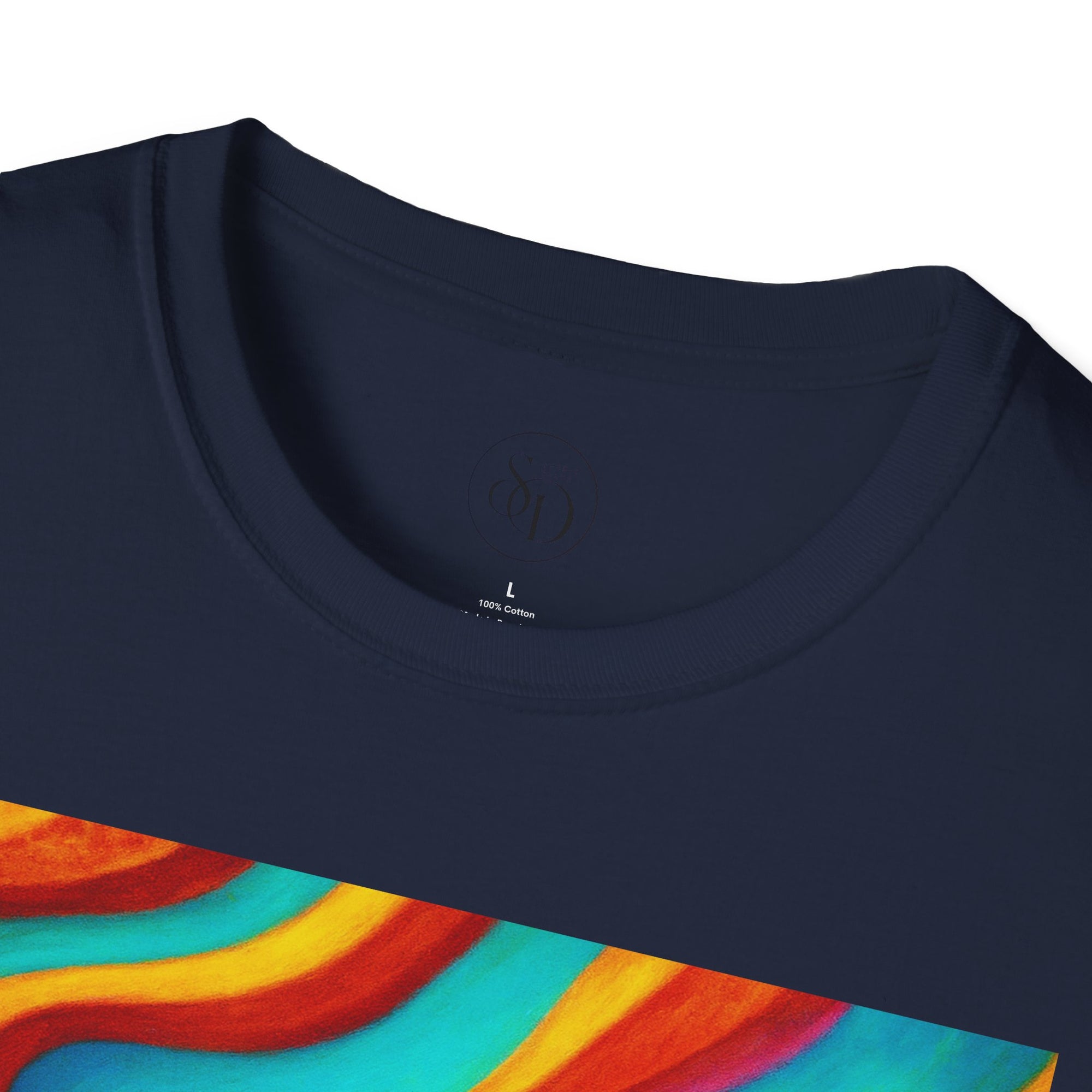 Colorful Swirl T-Shirt | Vibrant Retro Wave Tee