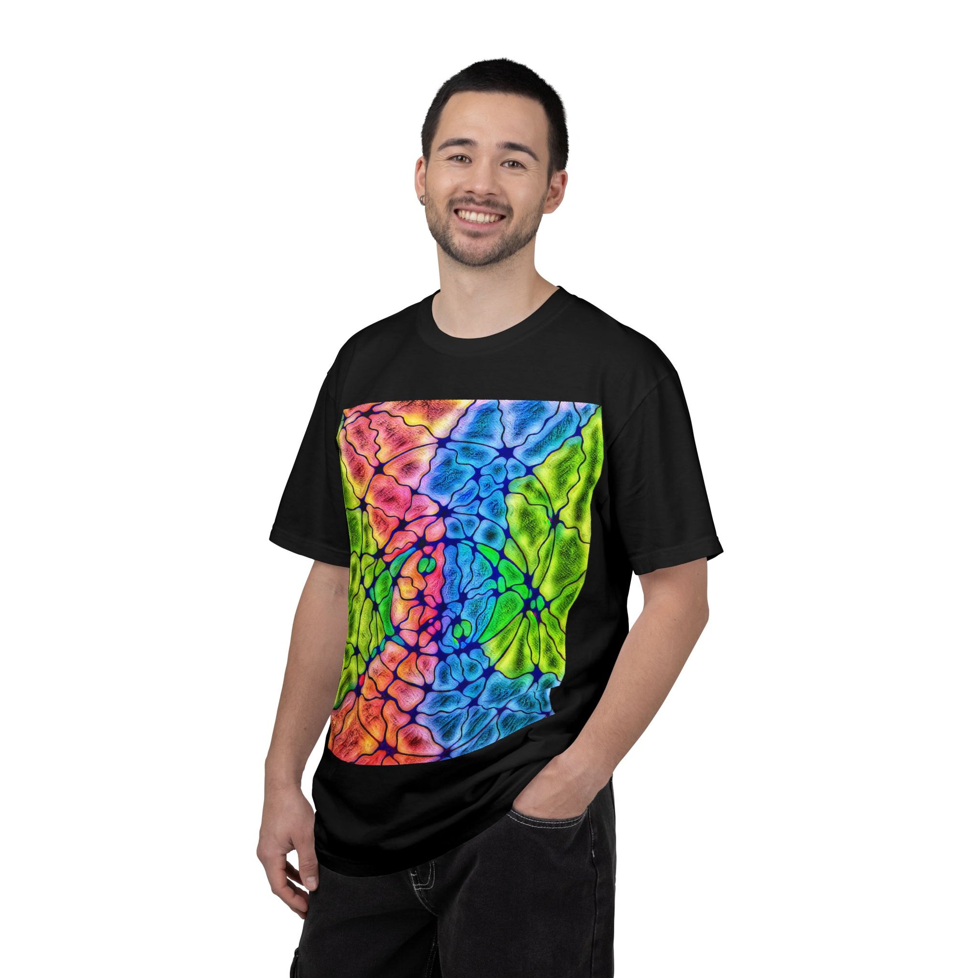 Neural Matrix Abstract Unisex Tee | Vibrant Tech Pattern Graphic Shirt | Multiple Colors