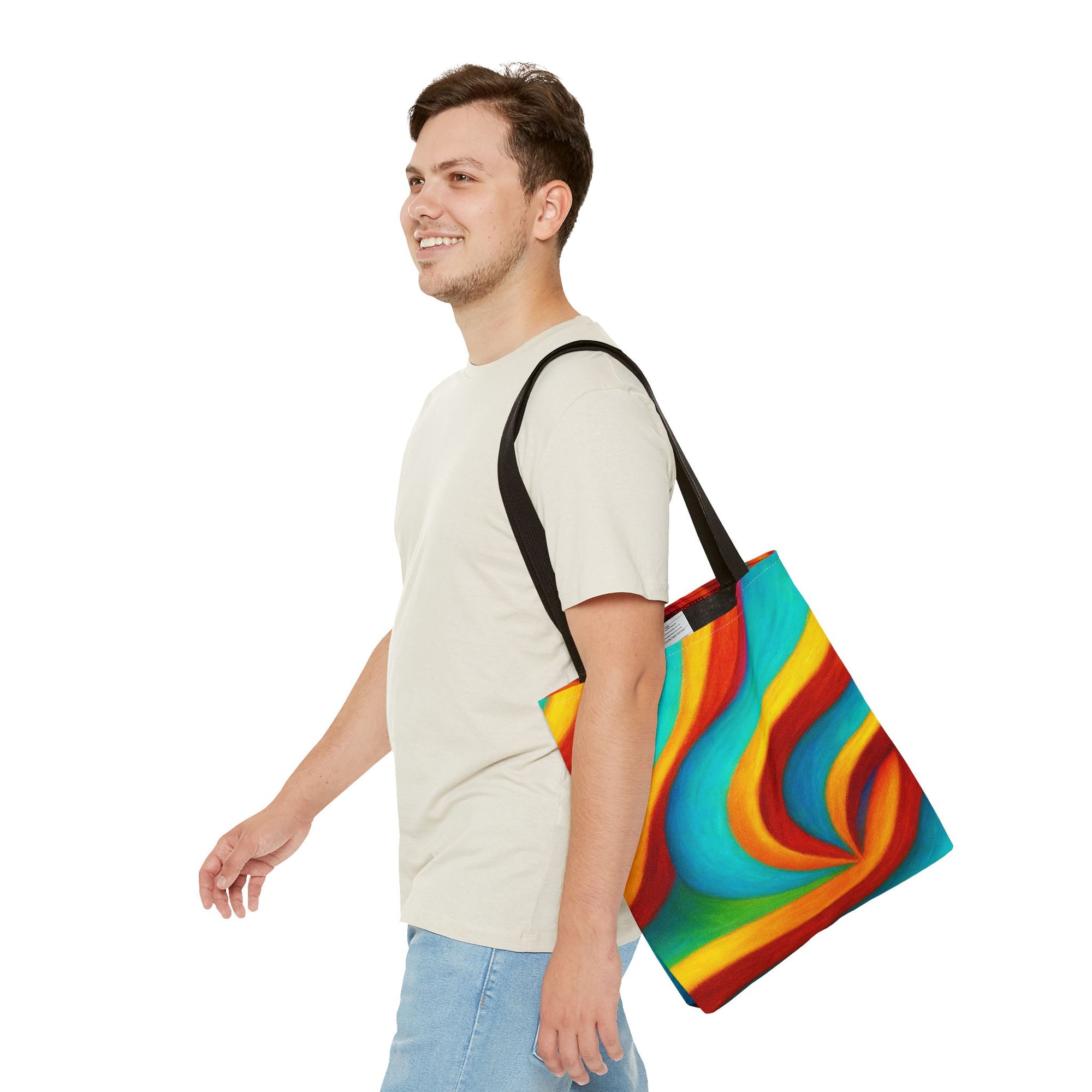 Colorful Swirl Tote Bag - Vibrant, Artful Shopping Companion for Everyday Use, Beach, Travel, Gifts, Eco-Friendly, Reusable