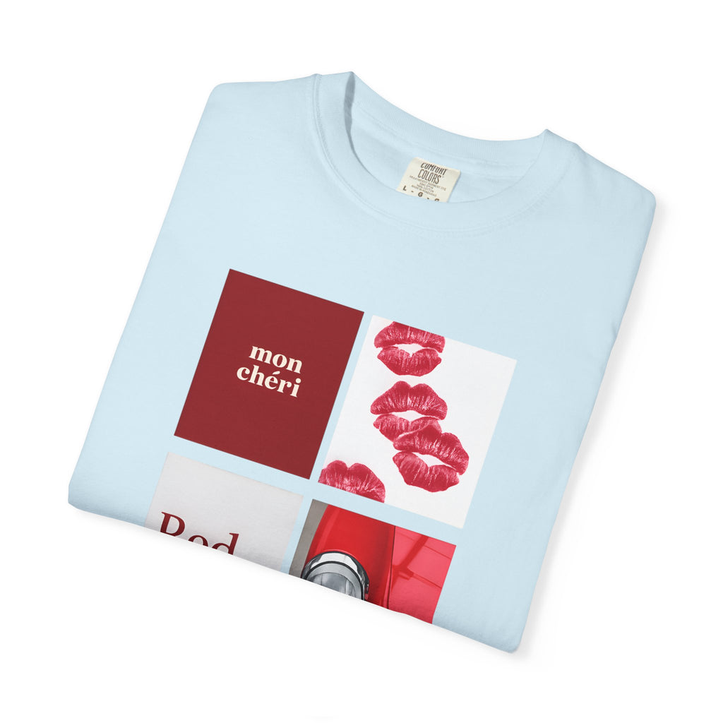 Cotton T-Shirt | Mon Chéri Aesthetic Kiss, Car Print