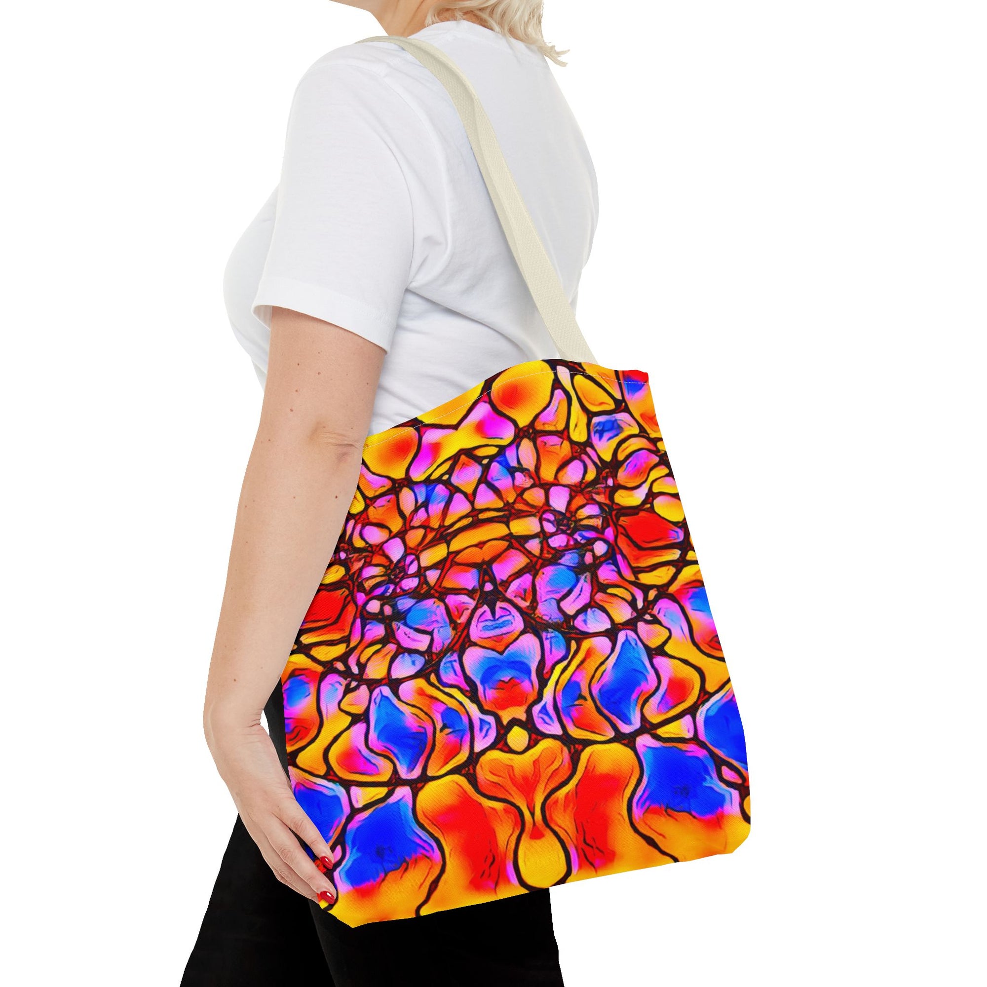 Colorful Abstract Tote Bag | Vibrant Art Shopper