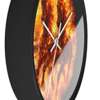 Fiery Horse Wall Clock | Flaming Stallion Sunset Decor