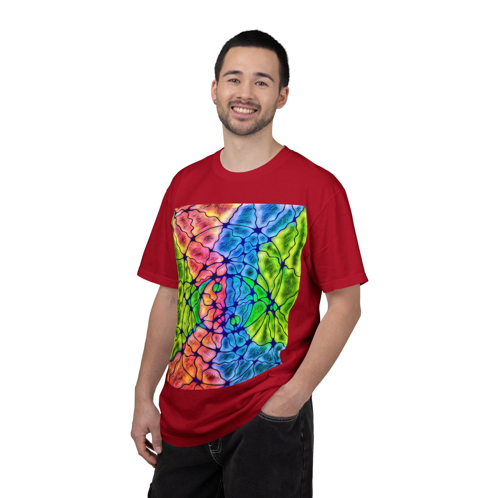 Neural Matrix Abstract Unisex Tee | Vibrant Tech Pattern Graphic Shirt | Multiple Colors