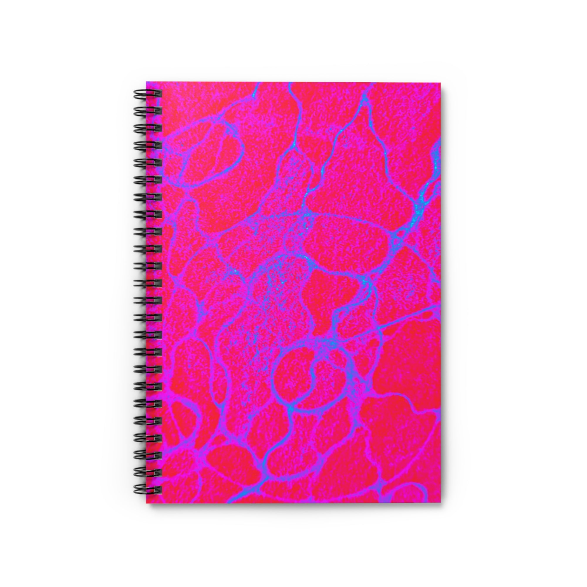 Hot Pink Abstract Spiral Notebook | Bold Aesthetic Journal