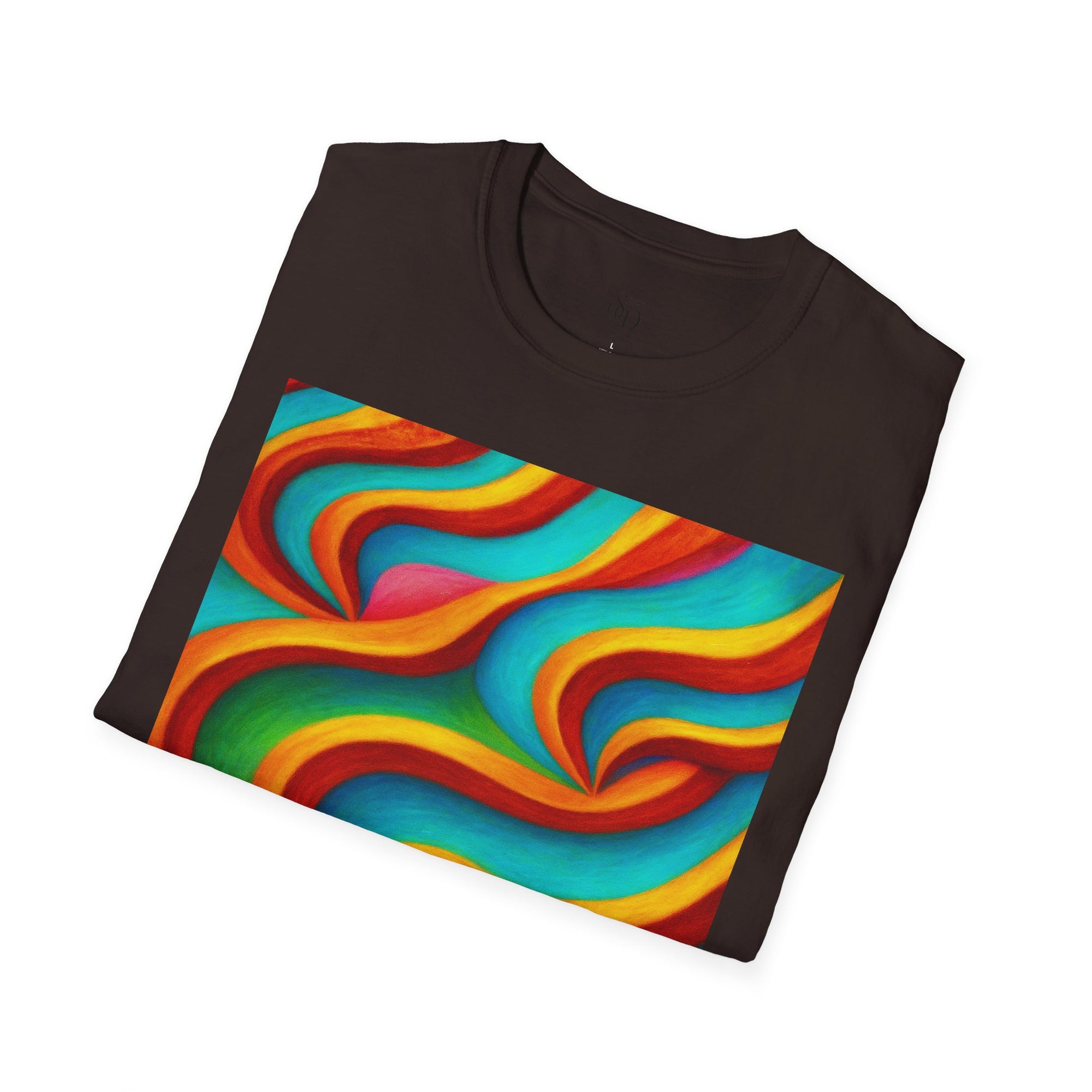 Colorful Swirl T-Shirt | Vibrant Retro Wave Tee