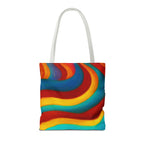 Colorful Swirl Tote Bag | Abstract Rainbow Shopping Bag | Reusable
