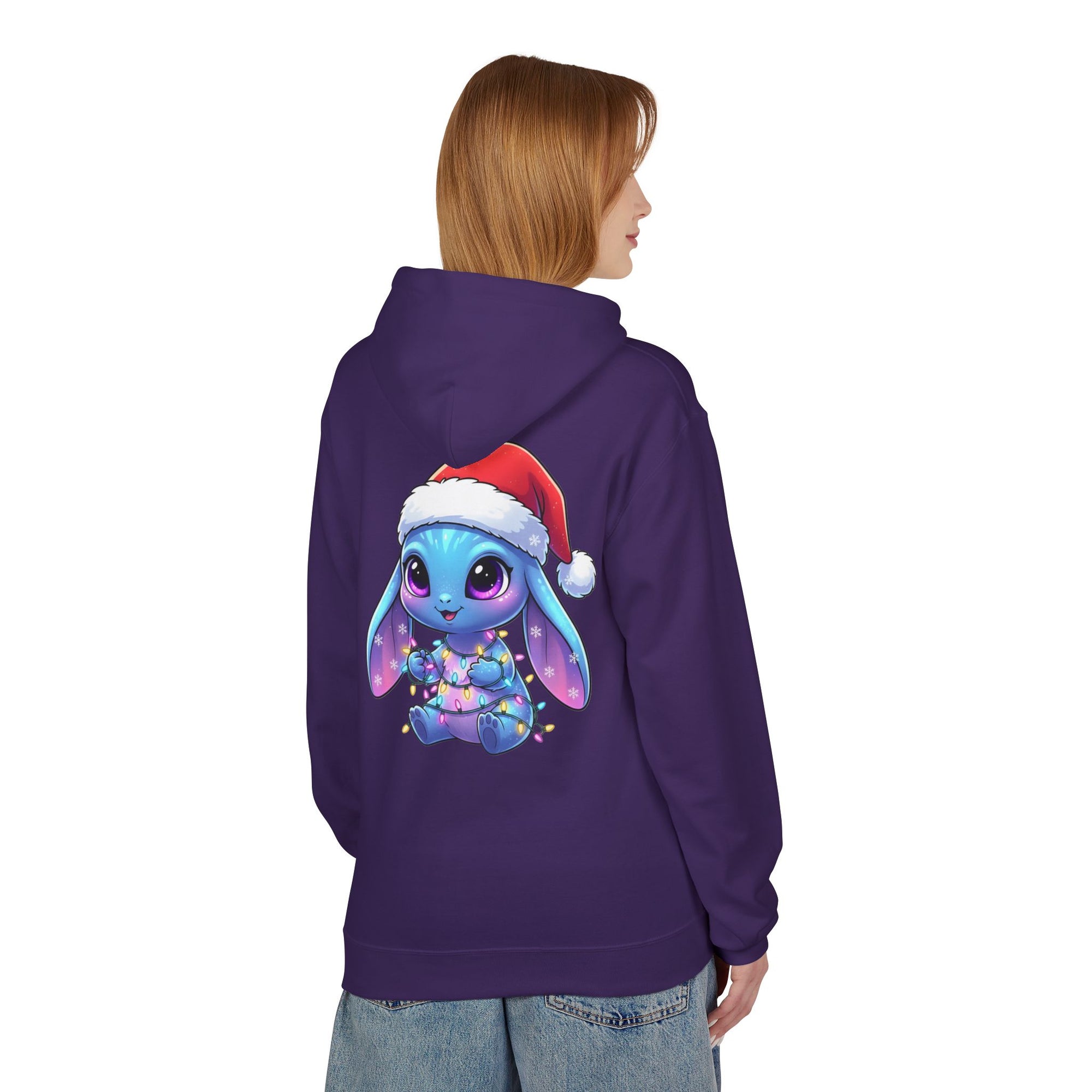 Cute Alien Christmas Hoodie | Blue Monster Holiday Sweatshirt | Fun Unique Gift