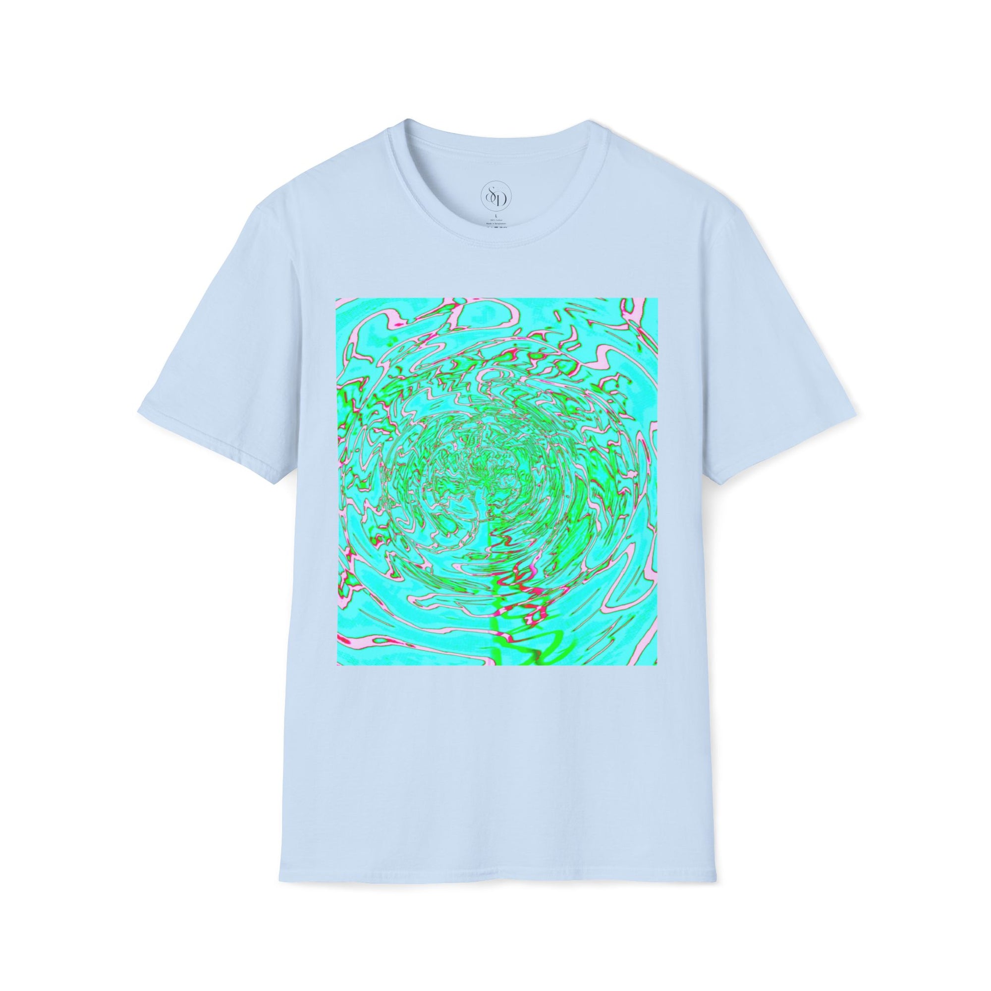 Green Abstract Neuro-Art T-Shirt | Soft Unisex Cotton Tee