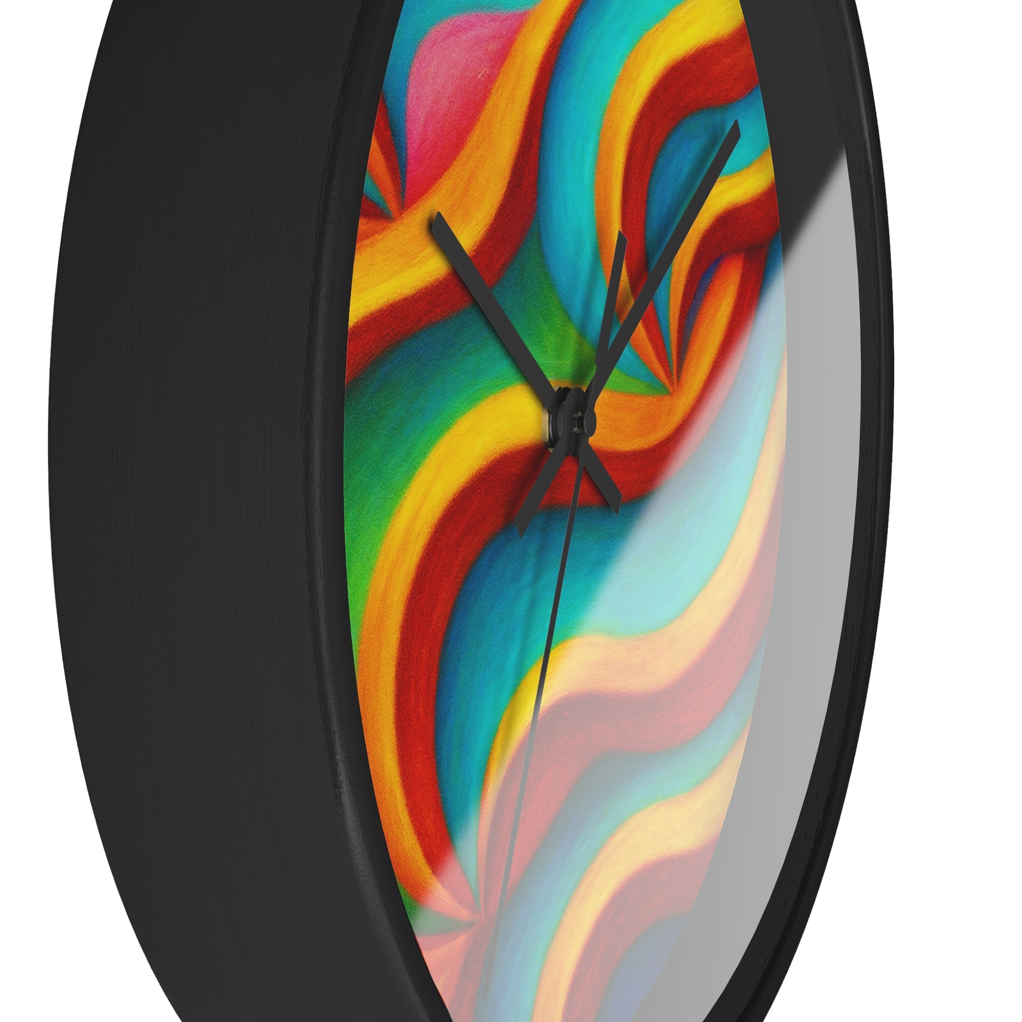 Colorful Wall Clock | Modern Rainbow Clock | Silent Home Decor