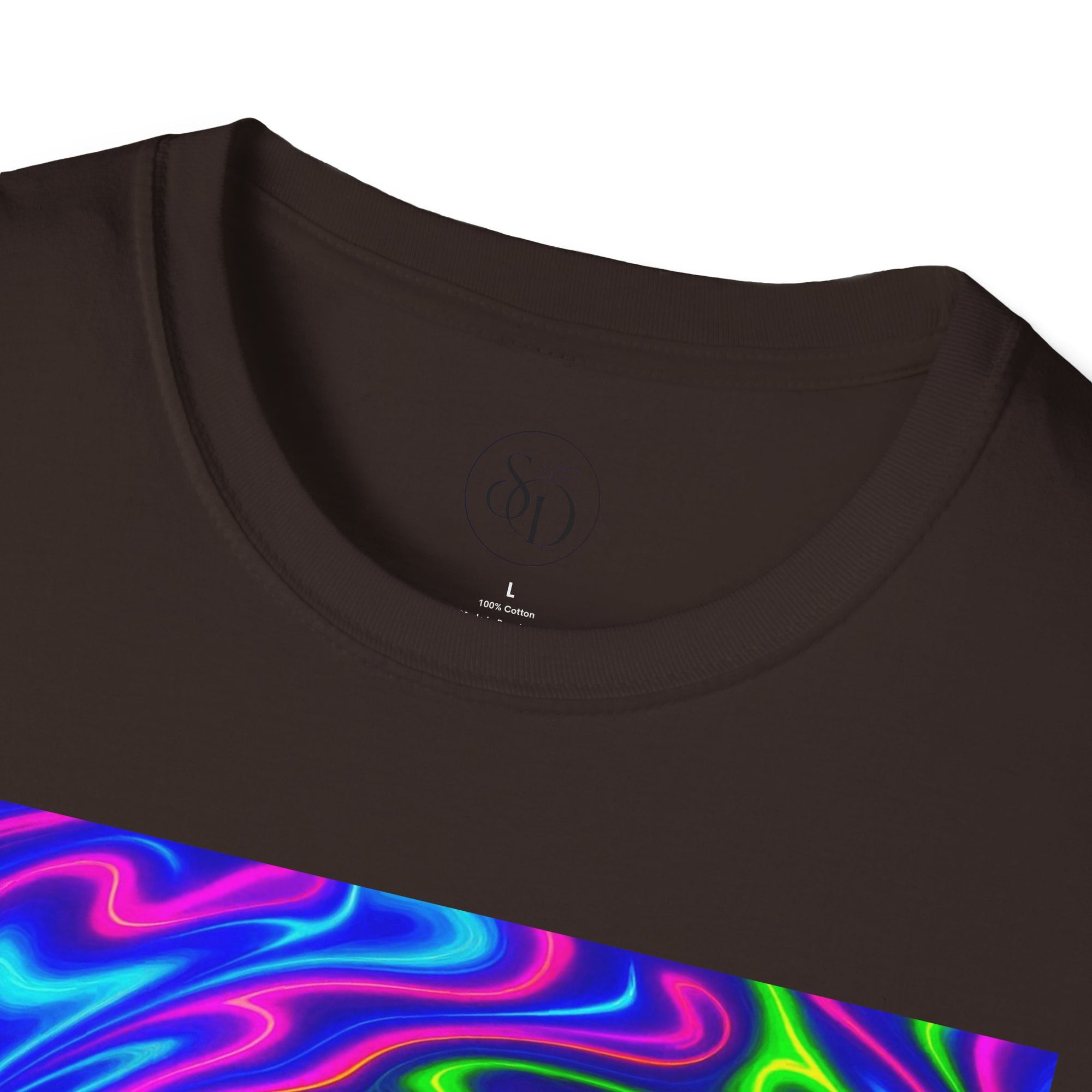 Psychedelic Swirl T-Shirt | Neon Trippy Vortex Tee