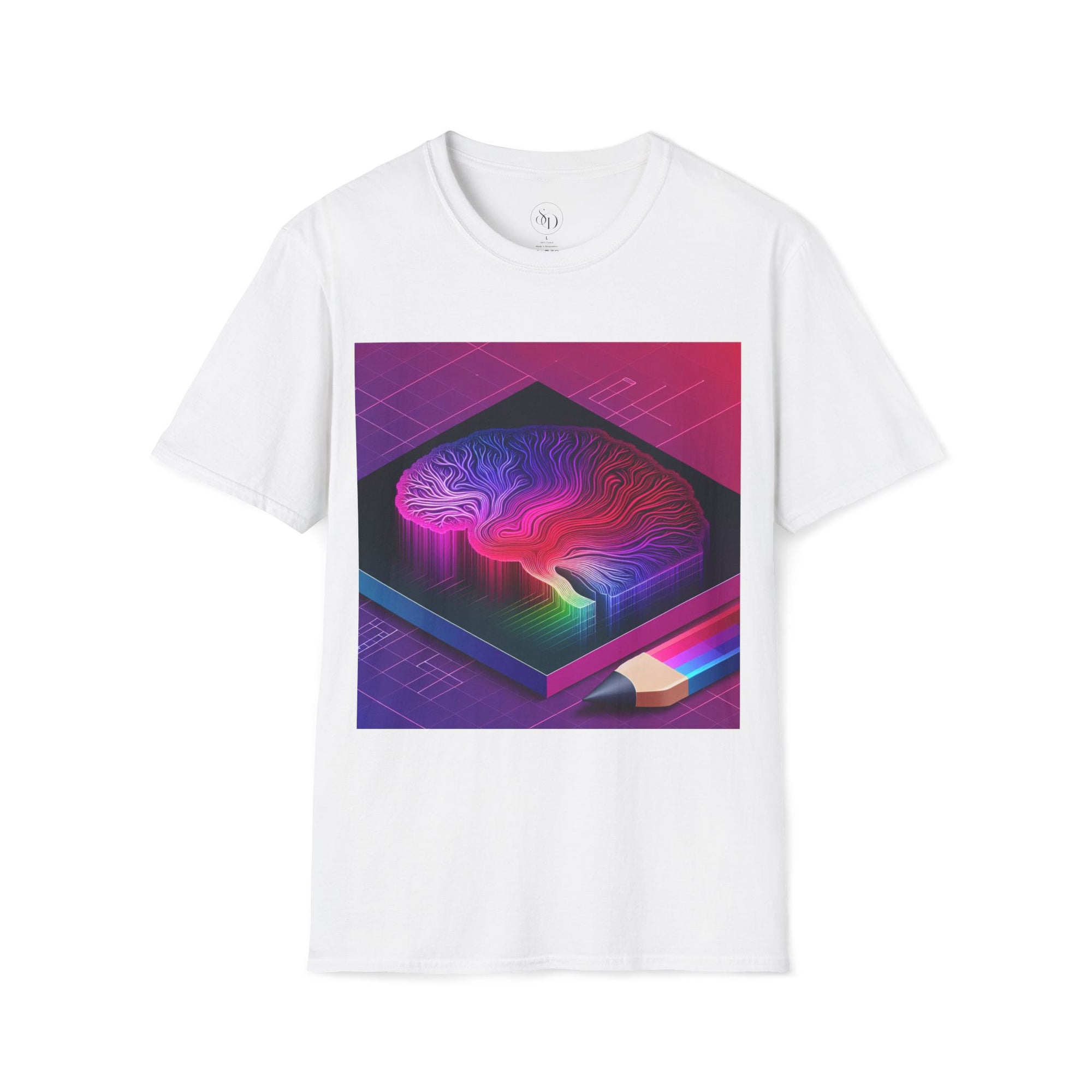 Abstract Neon Art Unisex T-Shirt | Vibrant Print on Demand Tee | Colorful Graphic Top | Modern Streetwear Shirt for Men & Women