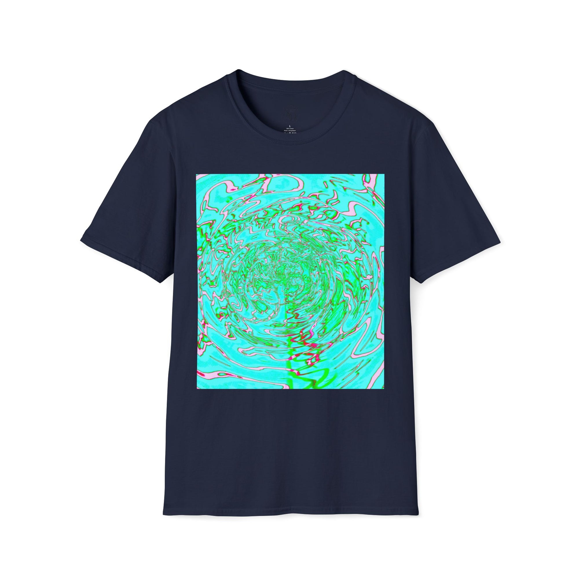 Green Abstract Neuro-Art T-Shirt | Soft Unisex Cotton Tee