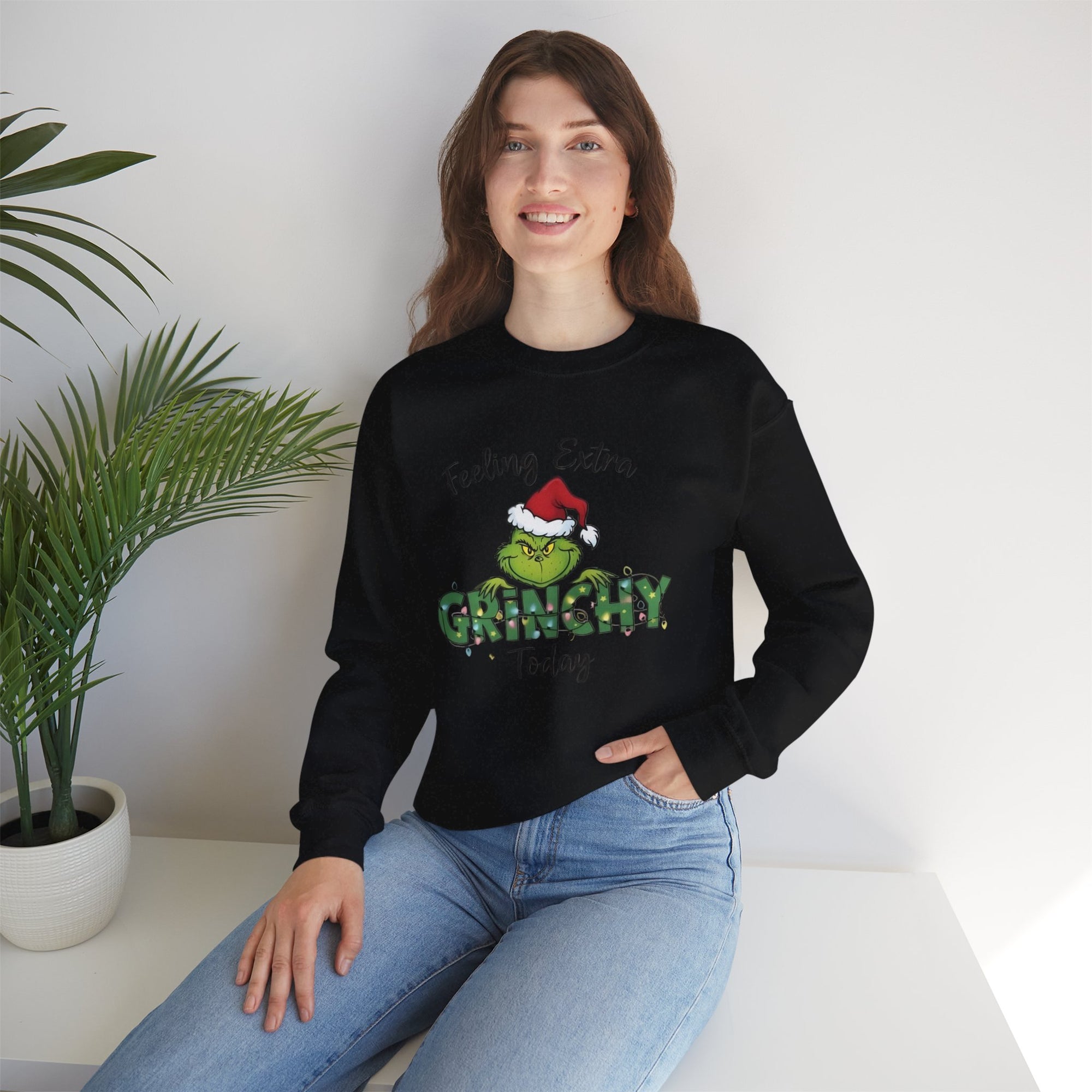 Grinch Christmas Crewneck | Funny Cozy Sweatshirt