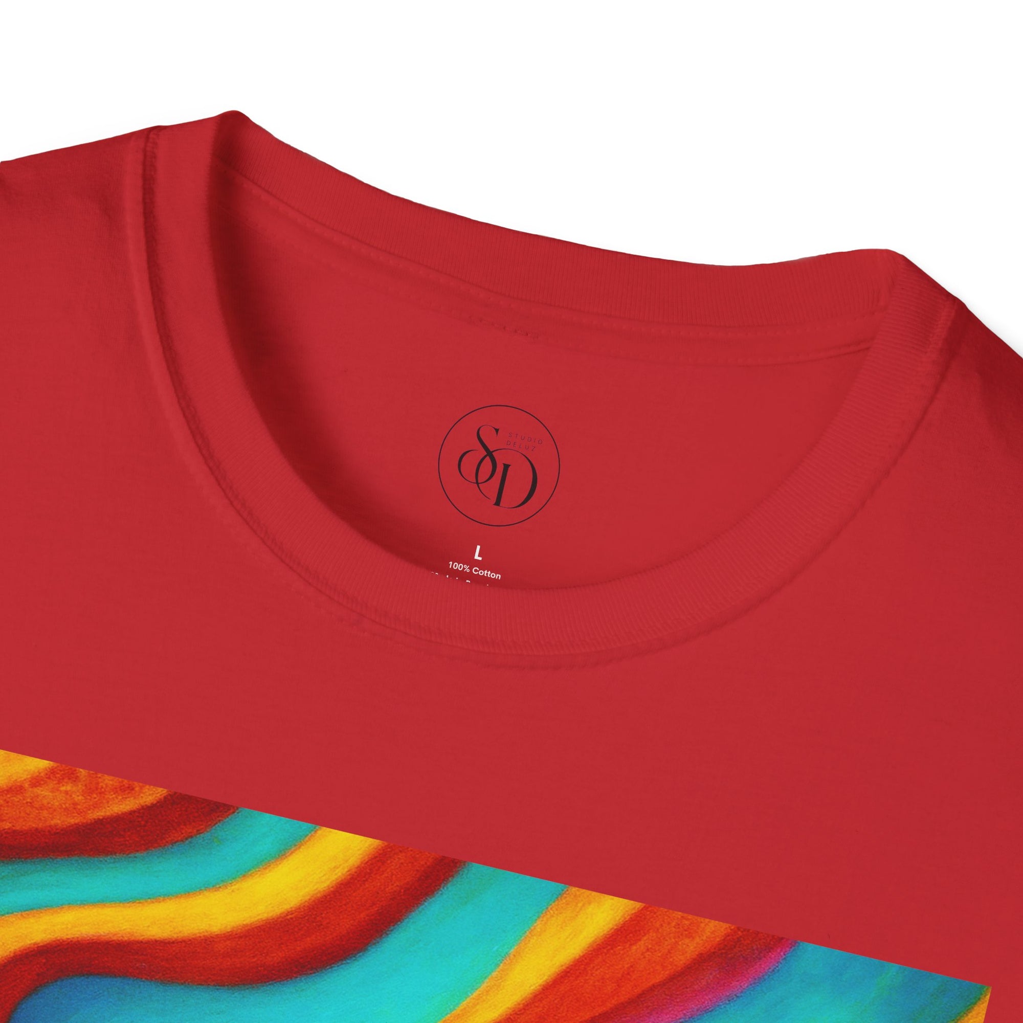 Colorful Swirl T-Shirt | Vibrant Retro Wave Tee