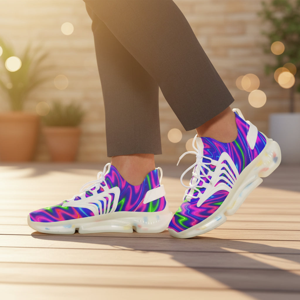 Men’s Mesh Sneakers | Colorful Athletic Shoes | Festival Streetwear
