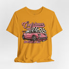 Vintage Pink Porsche 1950 Racing Tee | Confidence No Fear At All