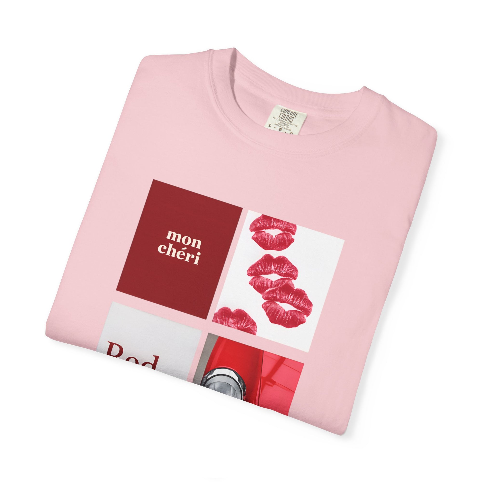 Cotton T-Shirt | Mon Chéri Aesthetic Kiss, Car Print