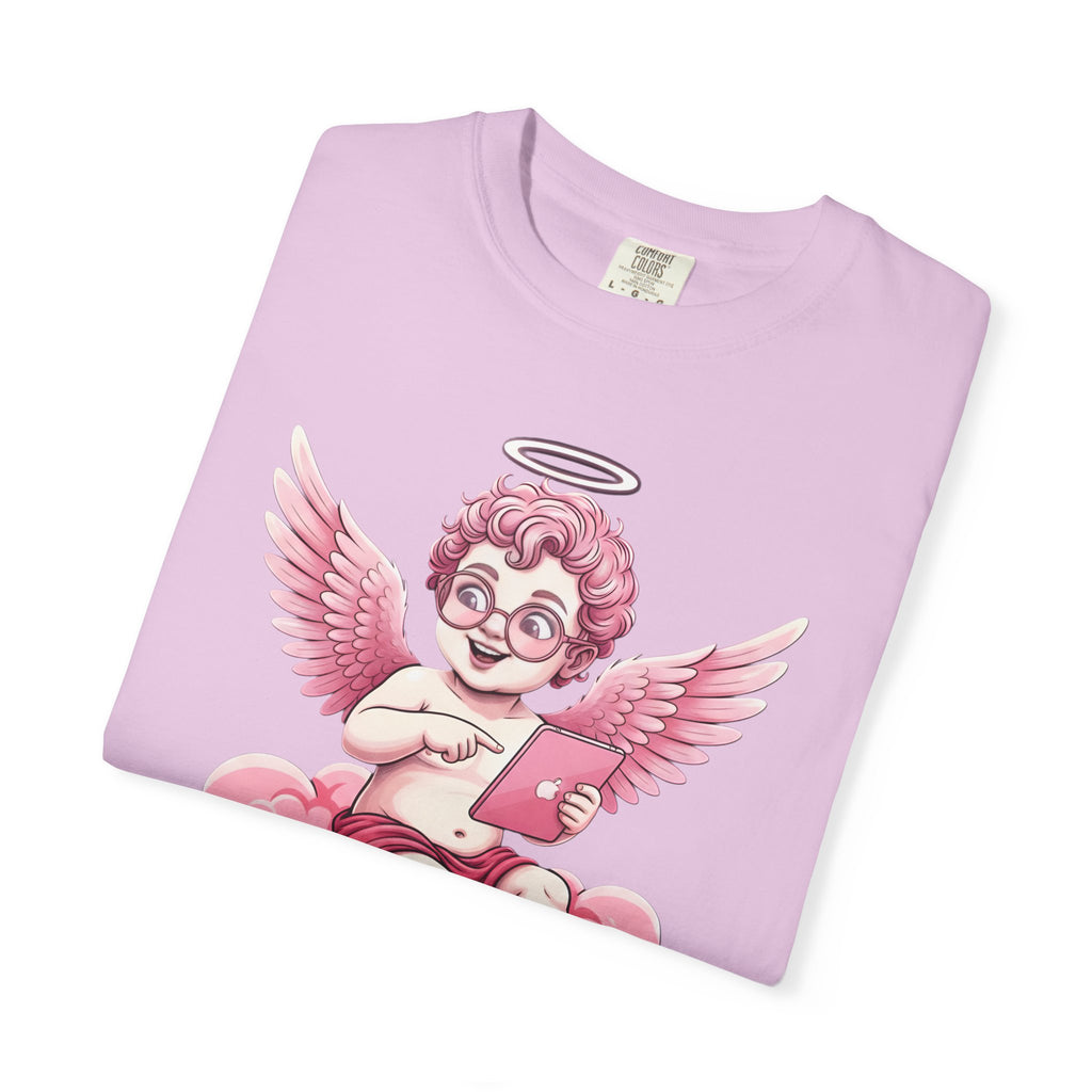 Pink Cherub Graphic T-Shirt | Vintage Cupid Art, Unisex Cotton Tee