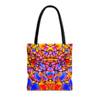Colorful Abstract Tote Bag | Vibrant Art Shopper