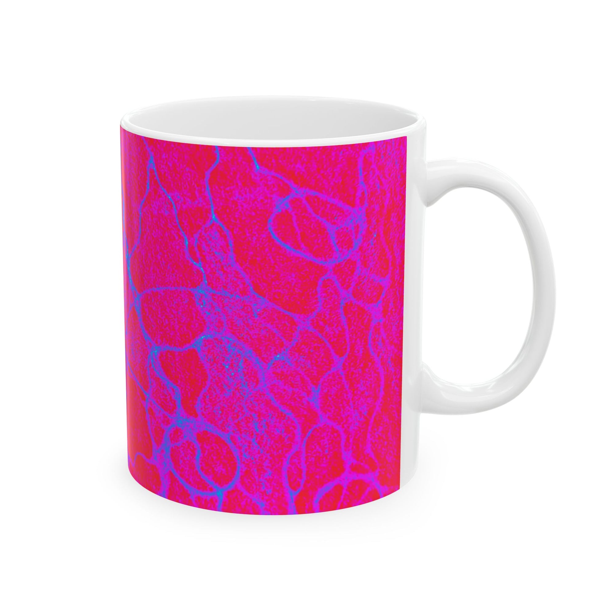 Pink Abstract Mug | Ceramic Coffee Cup | Modern Aesthetic Gift