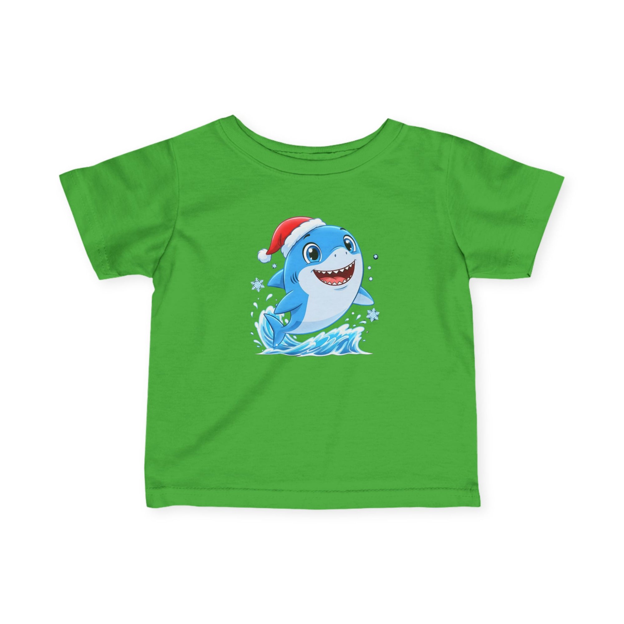 Christmas Shark Kids T-Shirt | Cute Ocean Animal Holiday Tee for Toddlers