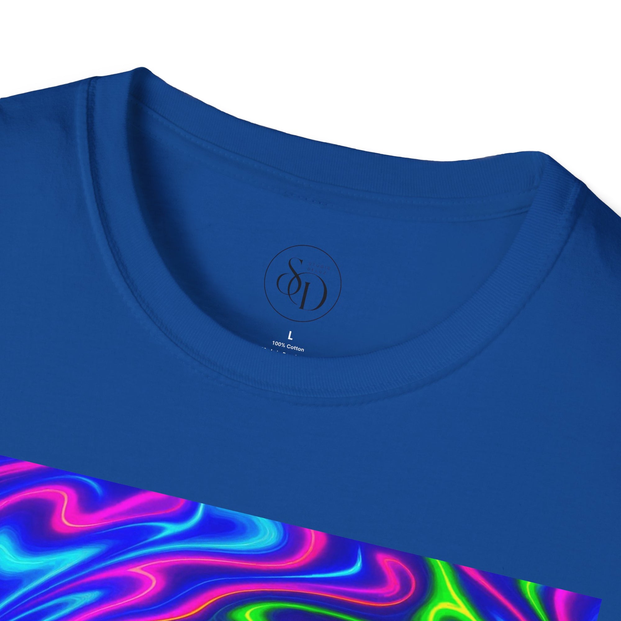 Psychedelic Swirl T-Shirt | Neon Trippy Vortex Tee
