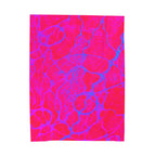 Colorful Plush Blanket | Cozy Velveteen Throw | Modern Home Decor