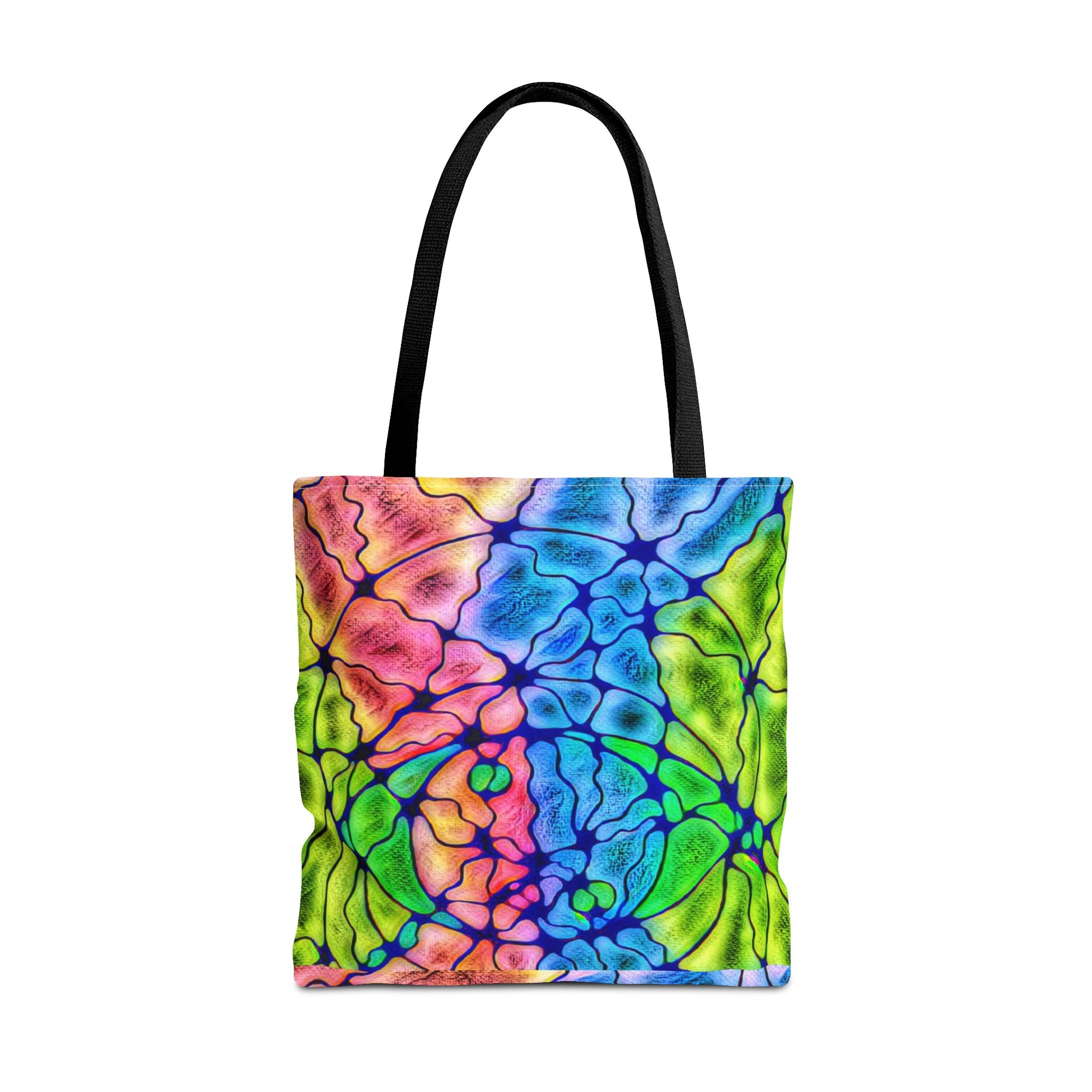 Abstract Energy Tote Bag | Vibrant Psychedelic Shopper