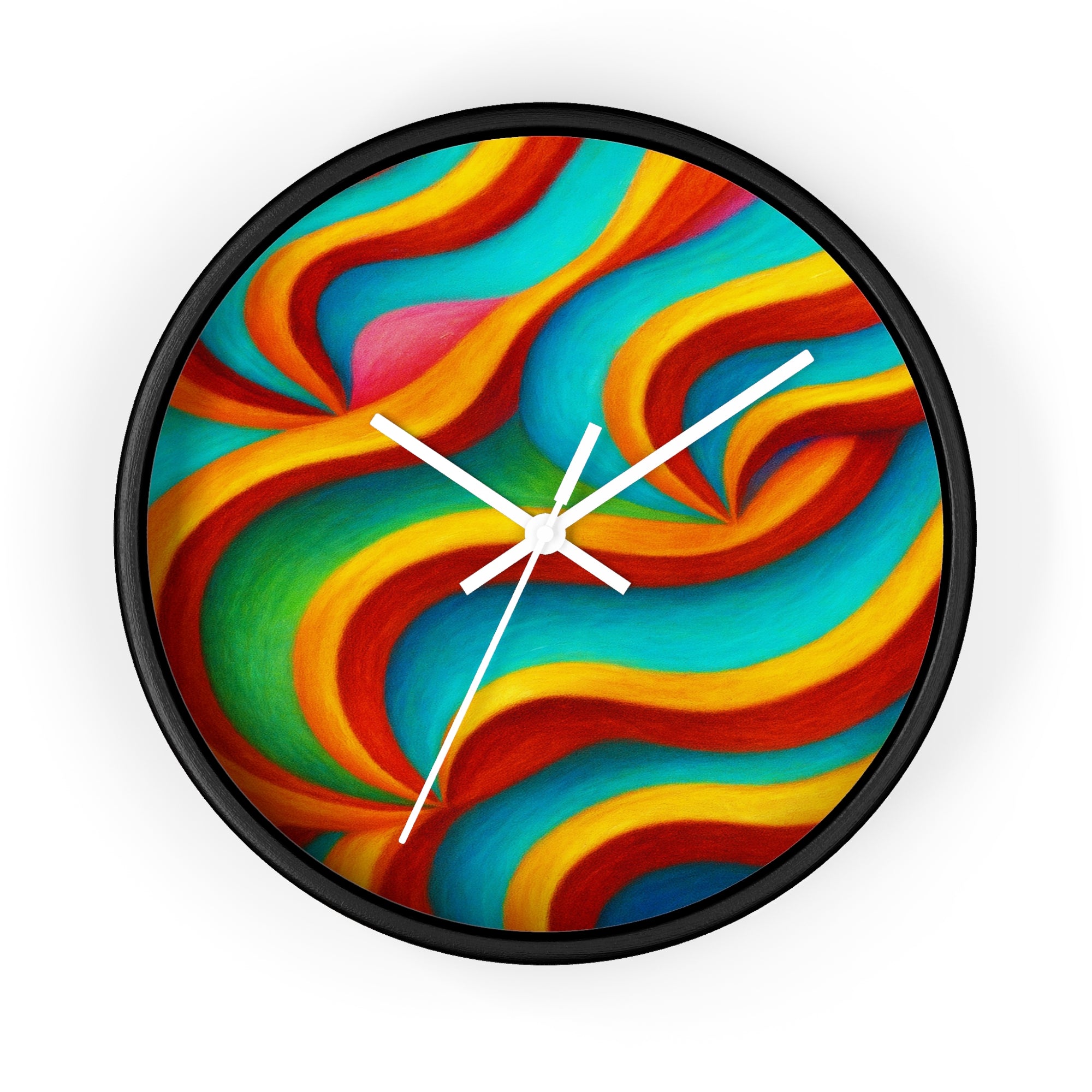 Colorful Wall Clock | Modern Rainbow Clock | Silent Home Decor