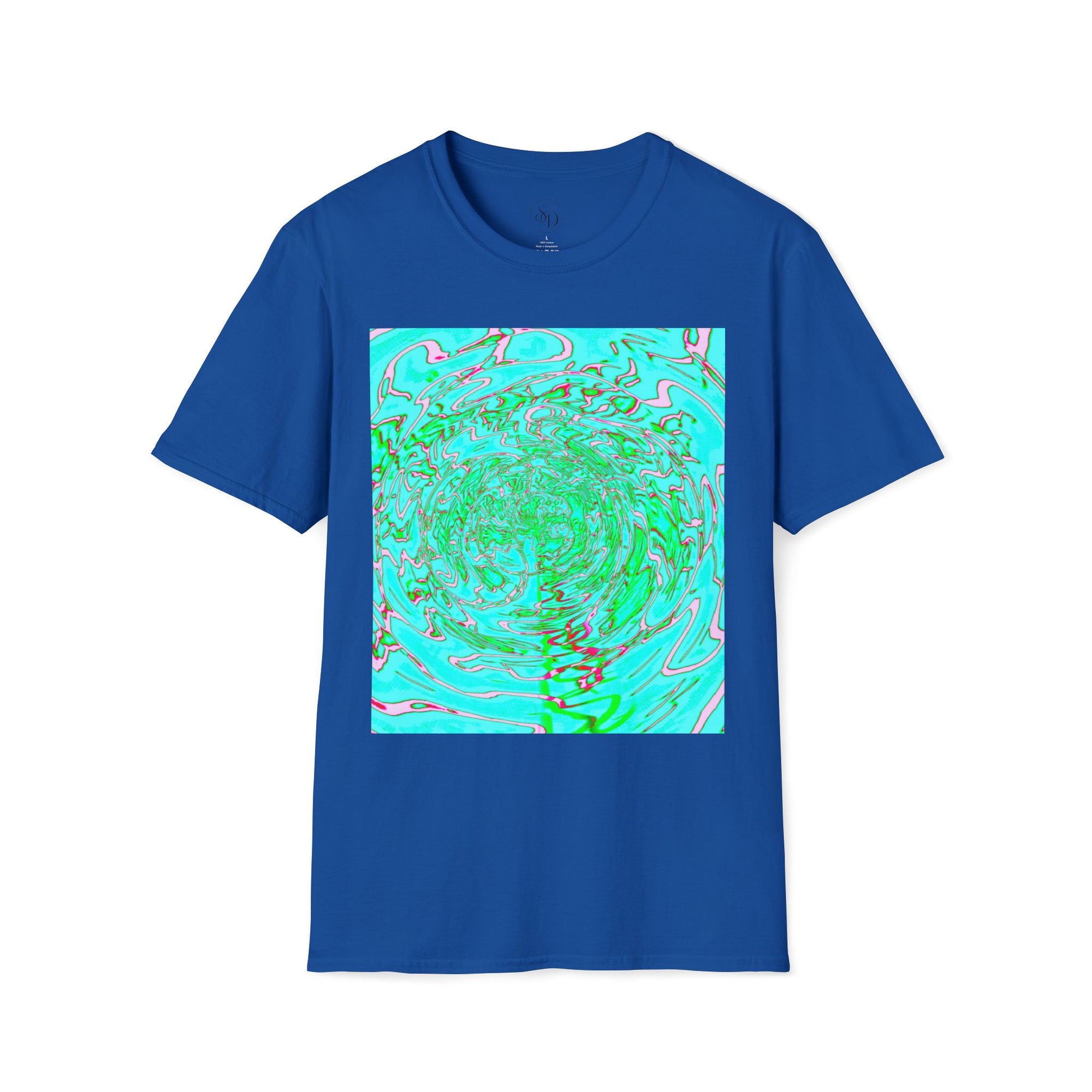 Green Abstract Neuro-Art T-Shirt | Soft Unisex Cotton Tee