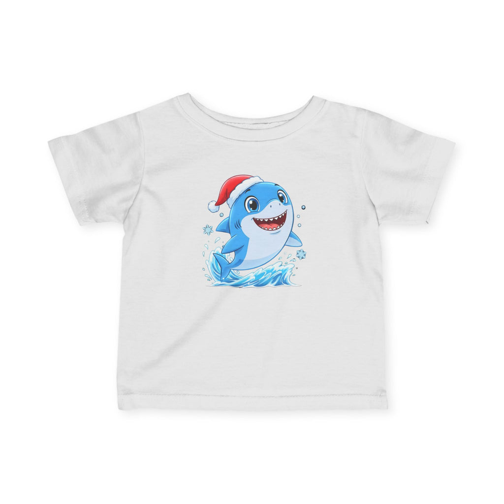Christmas Shark Kids T-Shirt | Cute Ocean Animal Holiday Tee for Toddlers