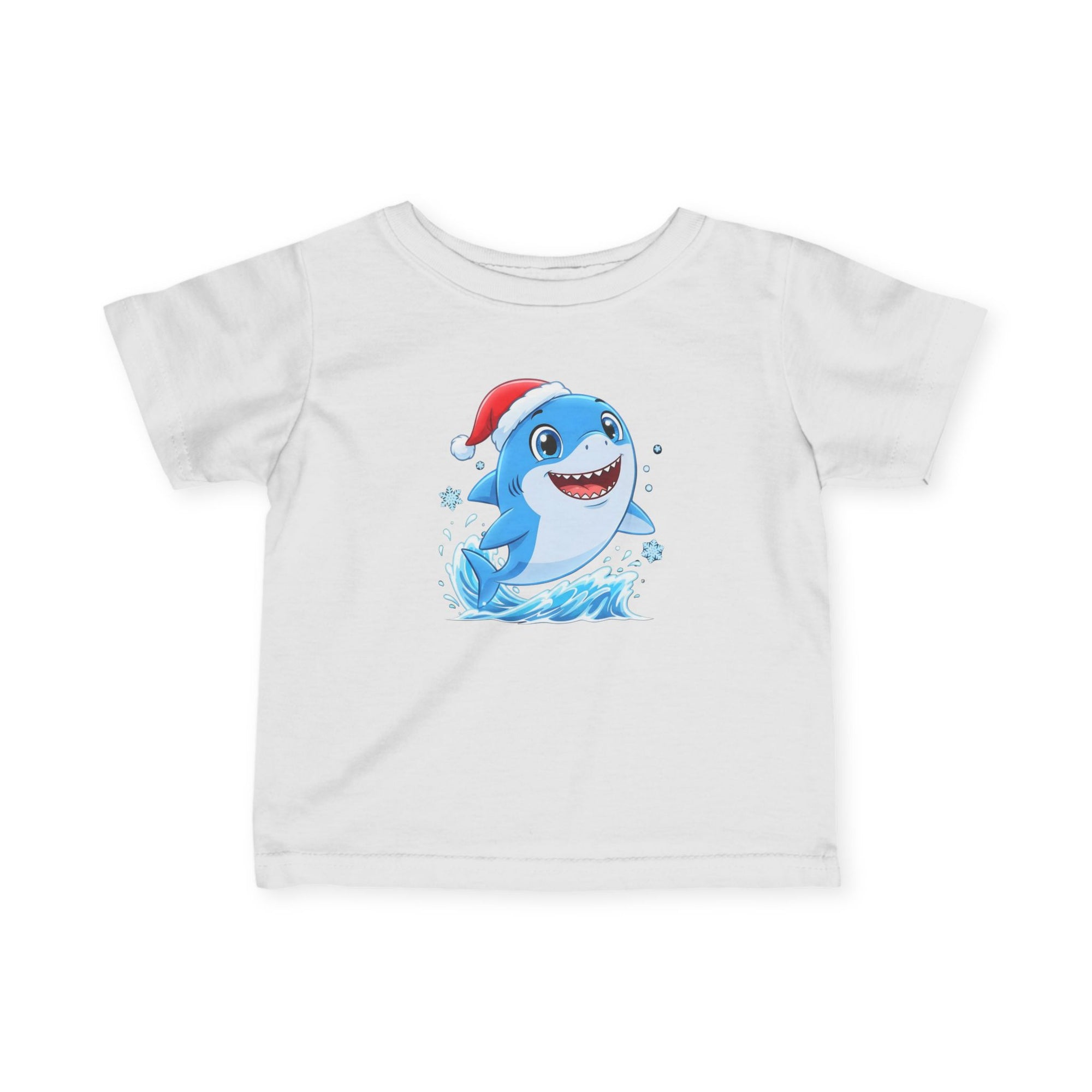 Christmas Shark Kids T-Shirt | Cute Ocean Animal Holiday Tee for Toddlers