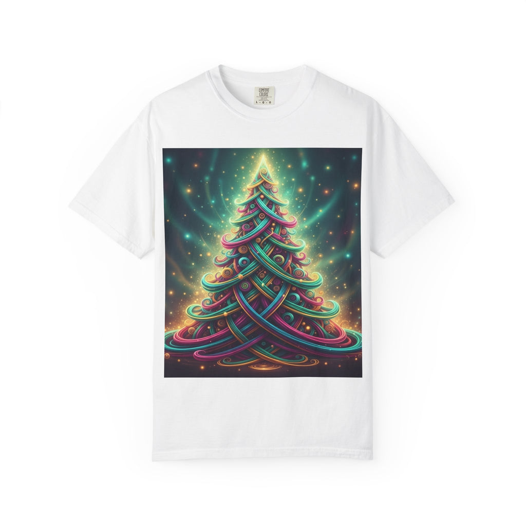 Colorful Christmas Tree T-Shirt | Neon Holiday Graphic Tee