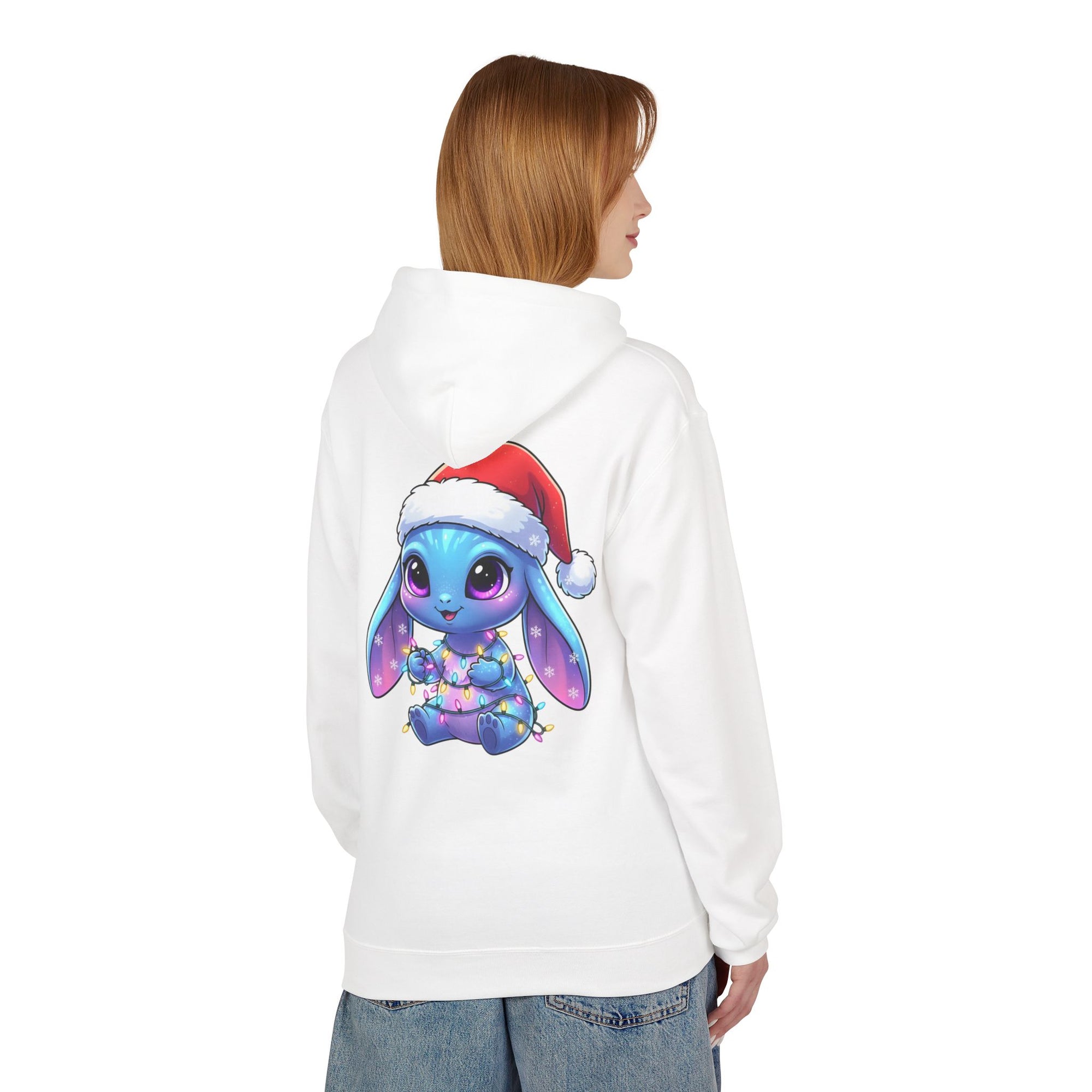 Cute Alien Christmas Hoodie | Blue Monster Holiday Sweatshirt | Fun Unique Gift
